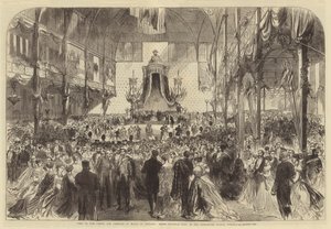 A walesi herceg és hercegnő látogatása Írországban, Nagy Nemzeti Bál a Kiállítási Palotában, Dublin